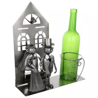 Product thumbnail: Bride and Groom at Church Bottle Holder